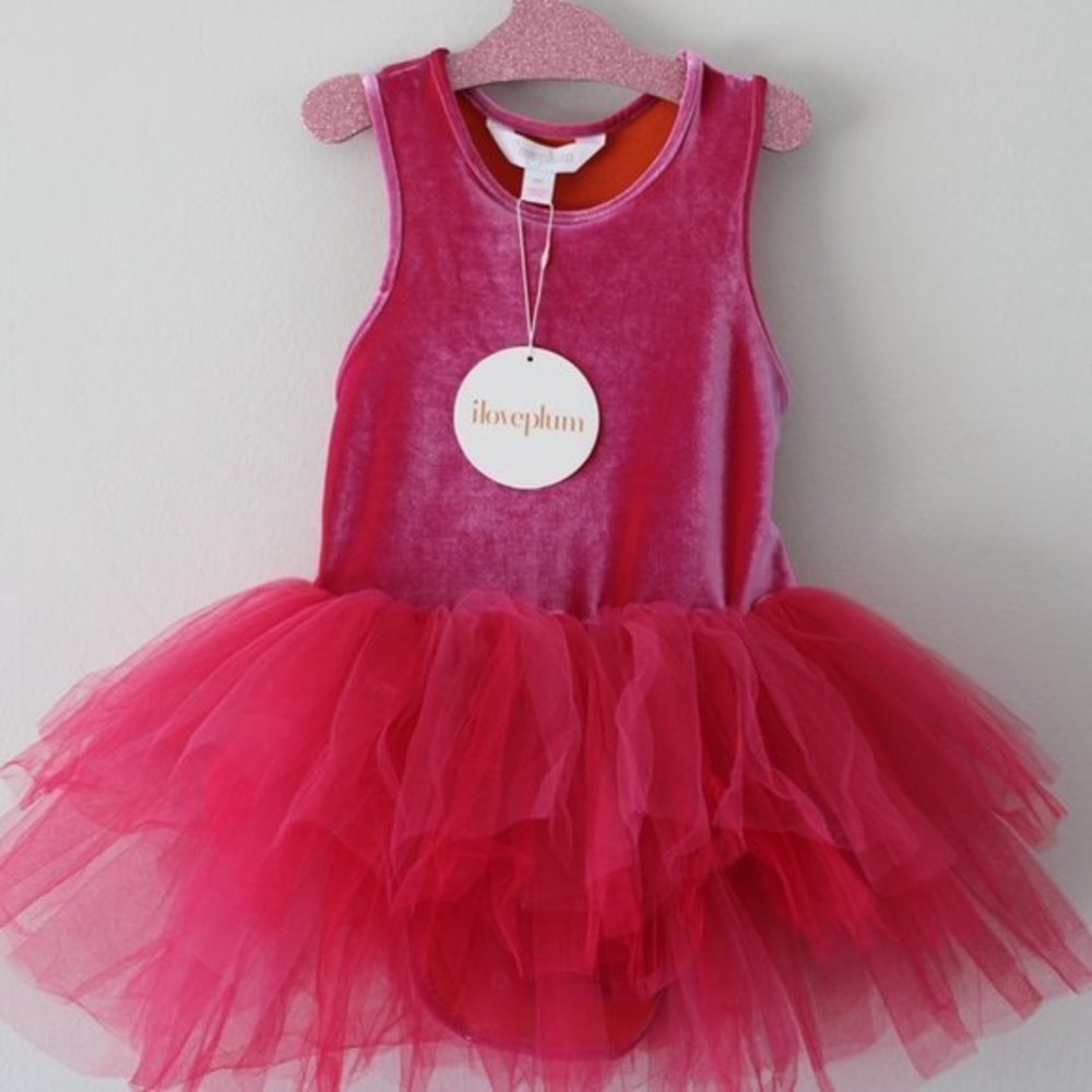 NWT iloveplum velvet BAE tutu - 6Y
